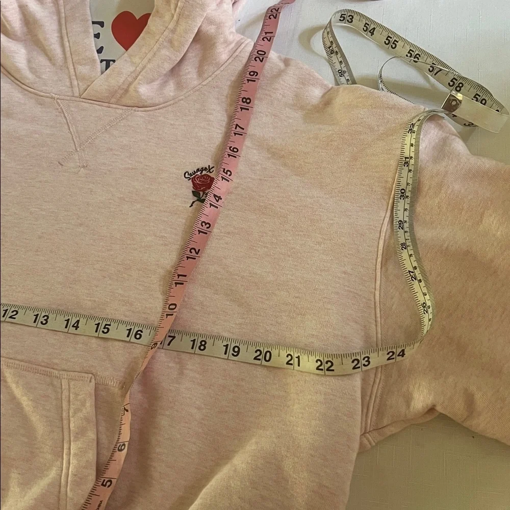 NWT Savage X Fenty weekender Terry Cropped Hoodie | Size: xl - Picture 9 of 10